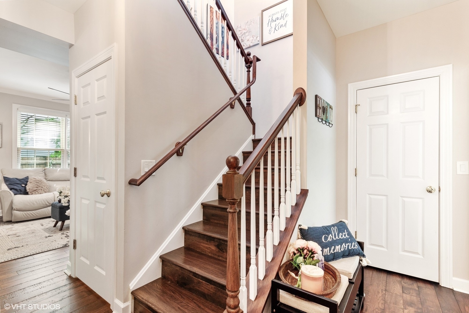 972 West Irving Park Road, Unit 3 Bensenville, IL 60106 - Photo 8 of 19 a view of staircase with wooden floor and furniture