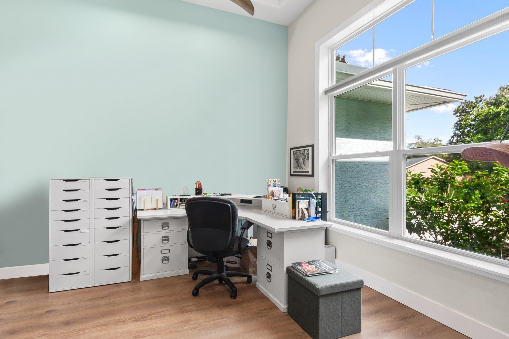 3432 Kings Road South St. Augustine, FL 32086 - Photo 32 of 47 a view of a workspace with furniture and a window