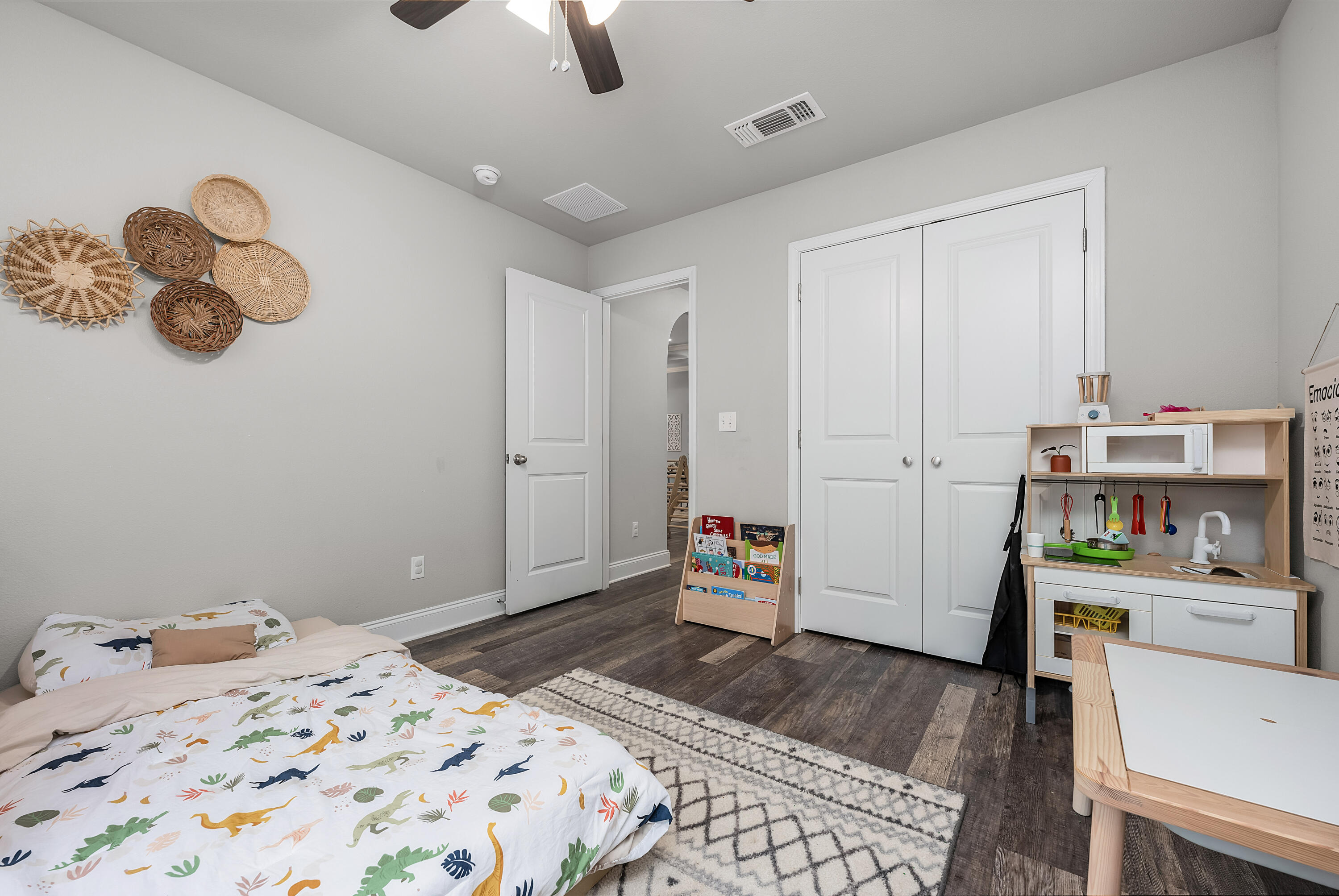 820 Hilltop Road Mary Esther, FL 32569 - Photo 14 of 47 a bedroom with a bed and a window