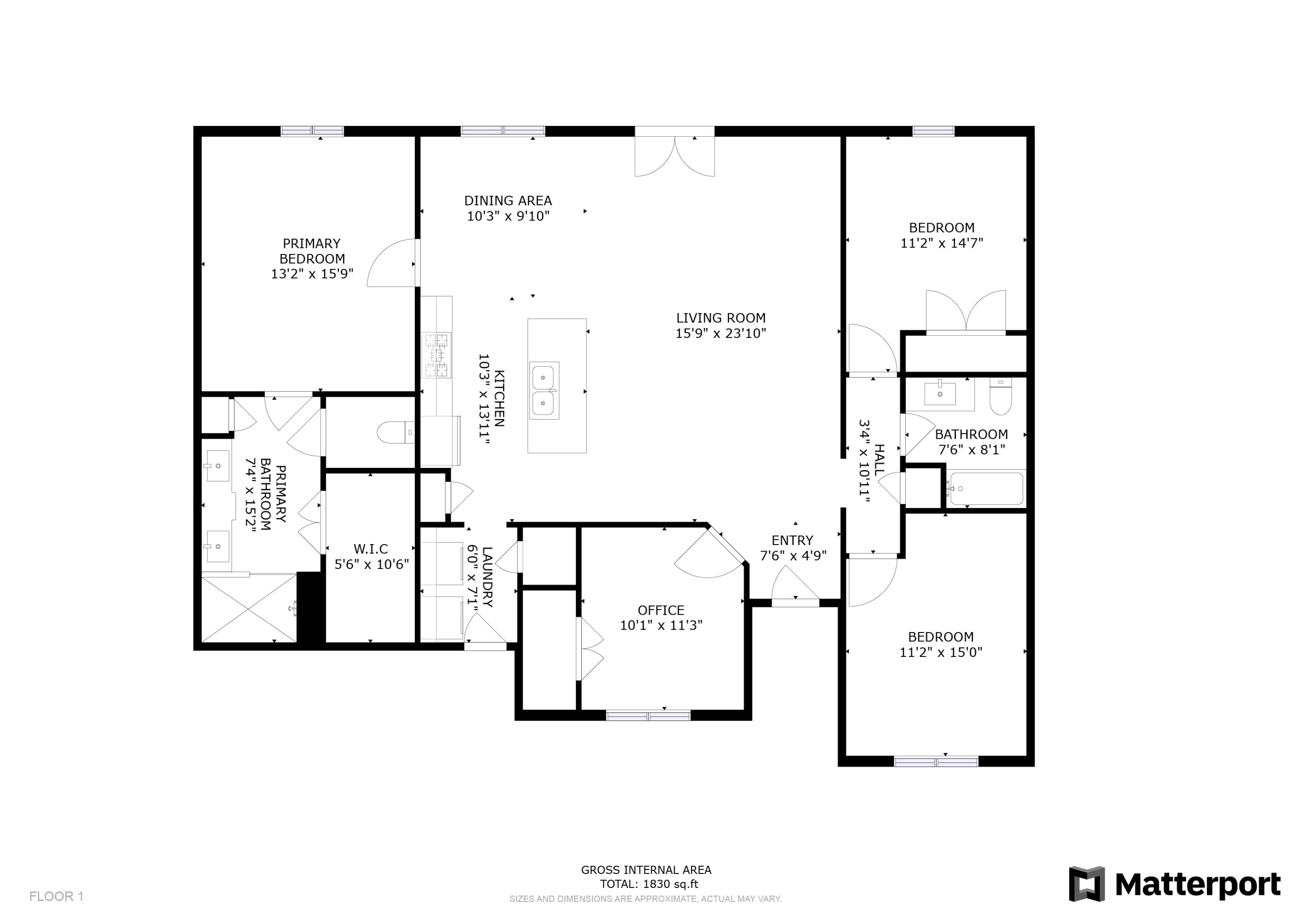 820 Hilltop Road Mary Esther, FL 32569 - Photo 2 of 47 a picture of a floor plan