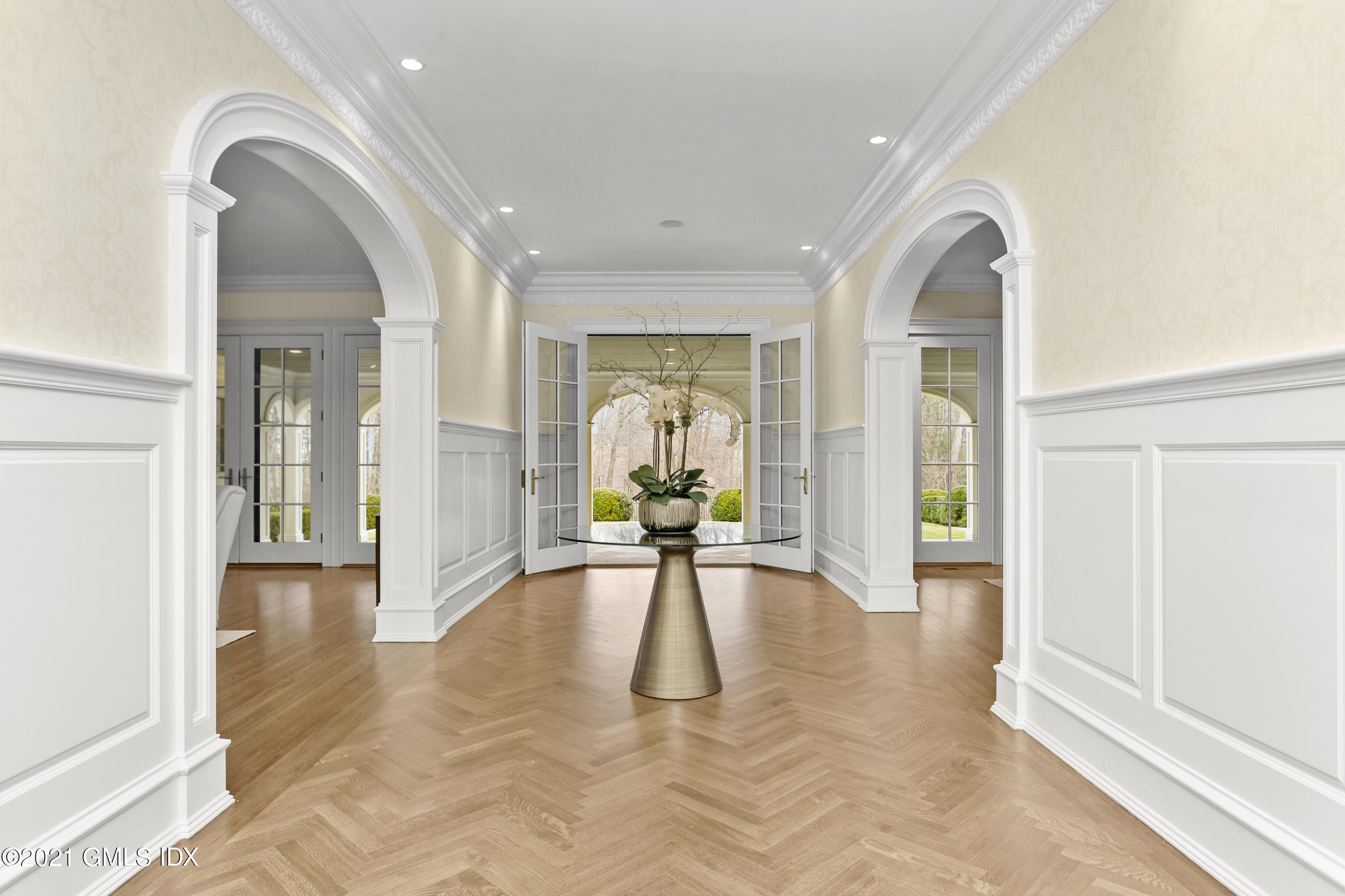 65 Clapboard Ridge Road Greenwich, CT 06830 - Photo 33 of 36 view of hall way with furniture and large windows