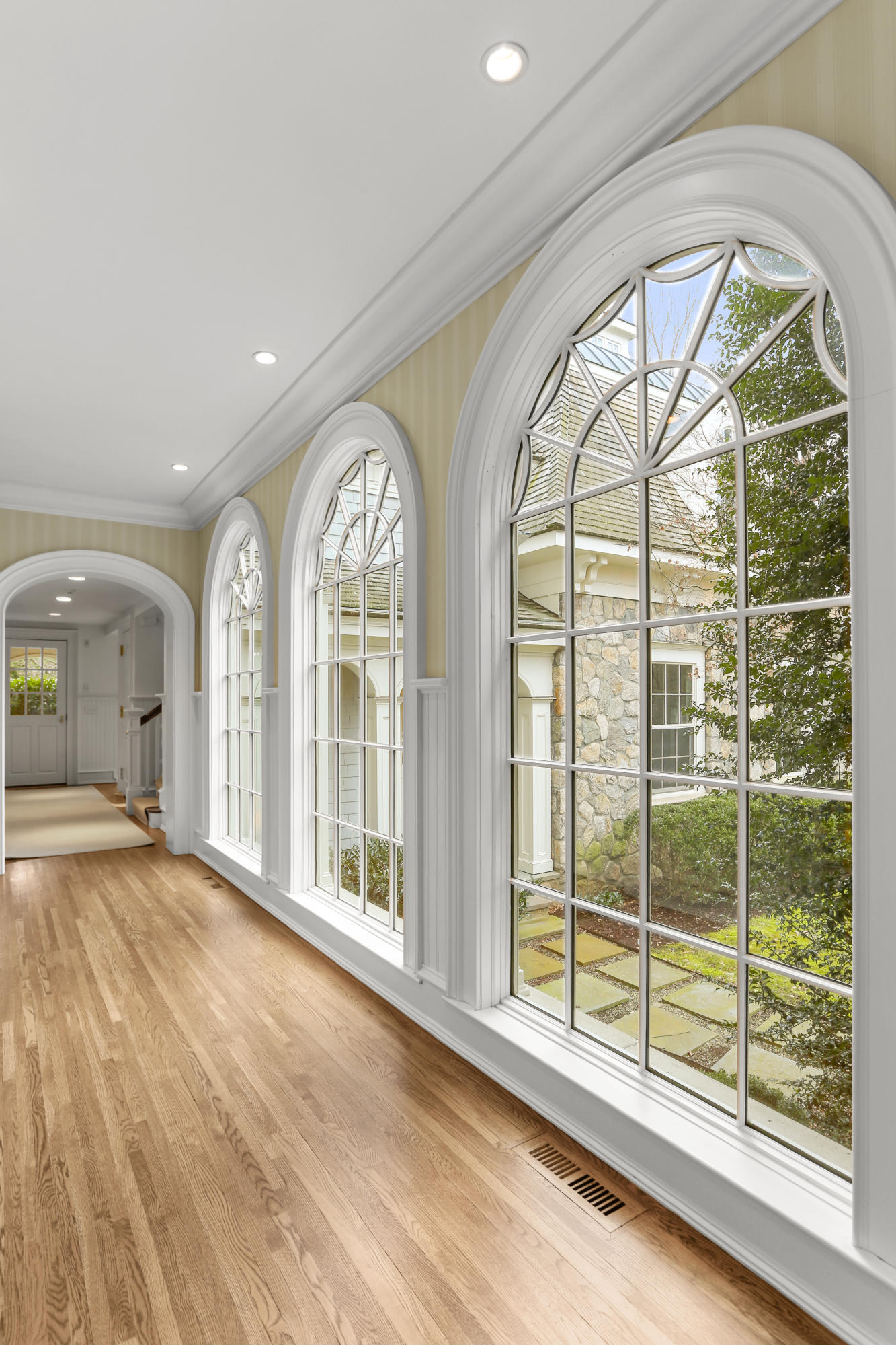 65 Clapboard Ridge Road Greenwich, CT 06830 - Photo 34 of 36 a view of an entryway with a floor to ceiling window