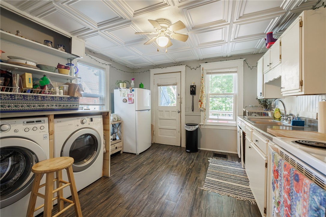 28 Raymond Street Rochester, NY 14620 - Photo 21 of 28 28.5 Raymond Kitchen with Washer/Dryer