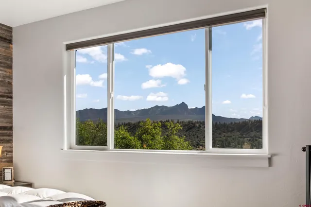 a view of a window in a room