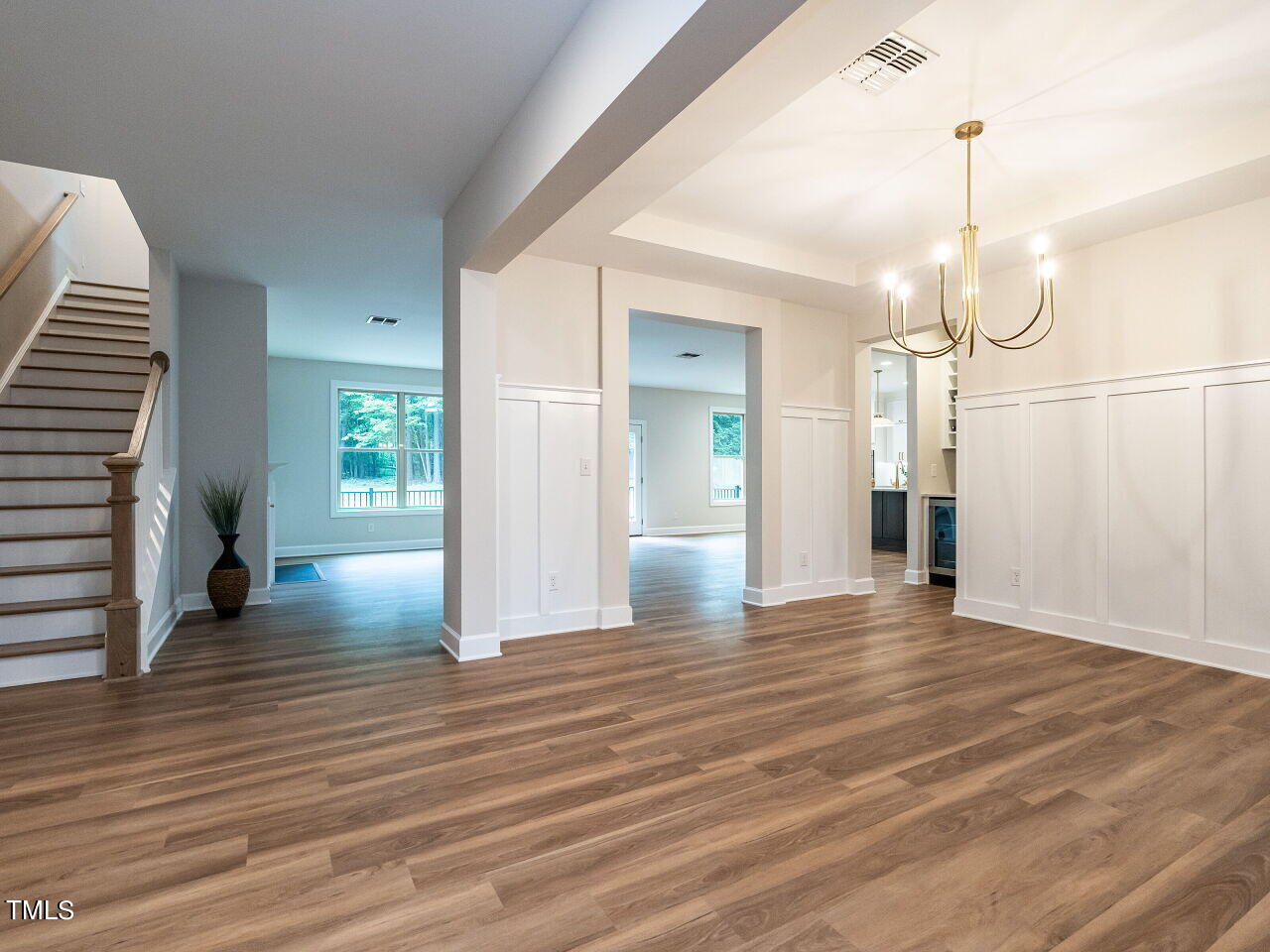 121 Inwood Forest Drive Raleigh, NC 27603 - Photo 8 of 55 Hallway and Dining Room