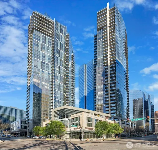 a front view of a building