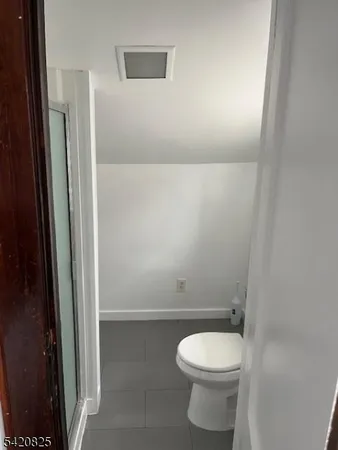 a bathroom with a toilet