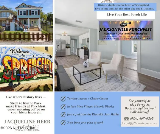 $489,000 | 1825 Perry Street, Jacksonville, FL 32206