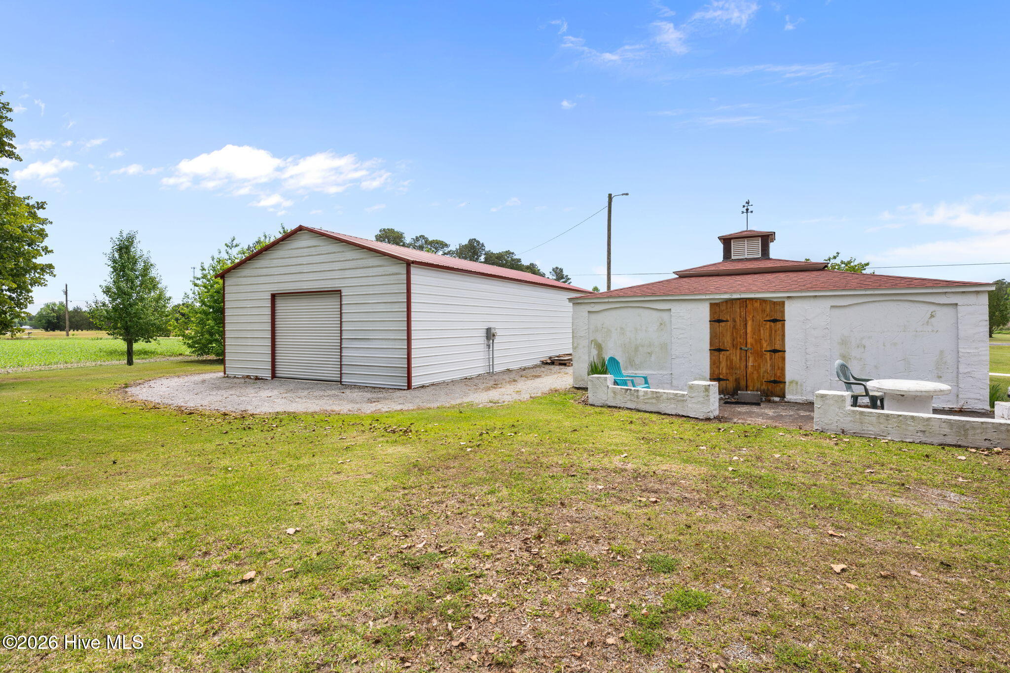 362 Lee's Chapel Road Pollocksville, NC 28573 - Photo 6 of 81 Rear View Garage and Large Storage Bldg