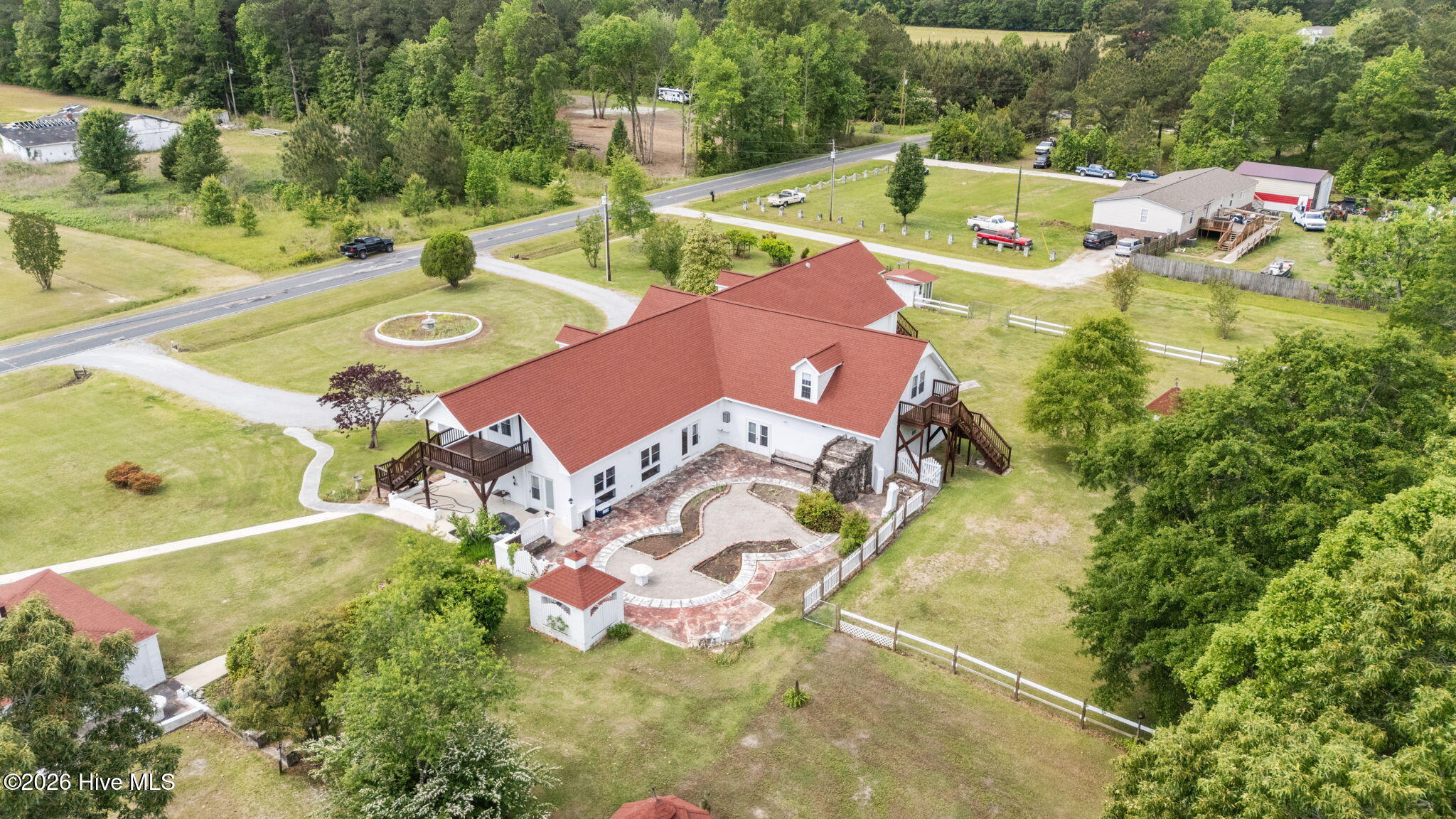 362 Lee's Chapel Road Pollocksville, NC 28573 - Photo 73 of 81 Arial East Rear View