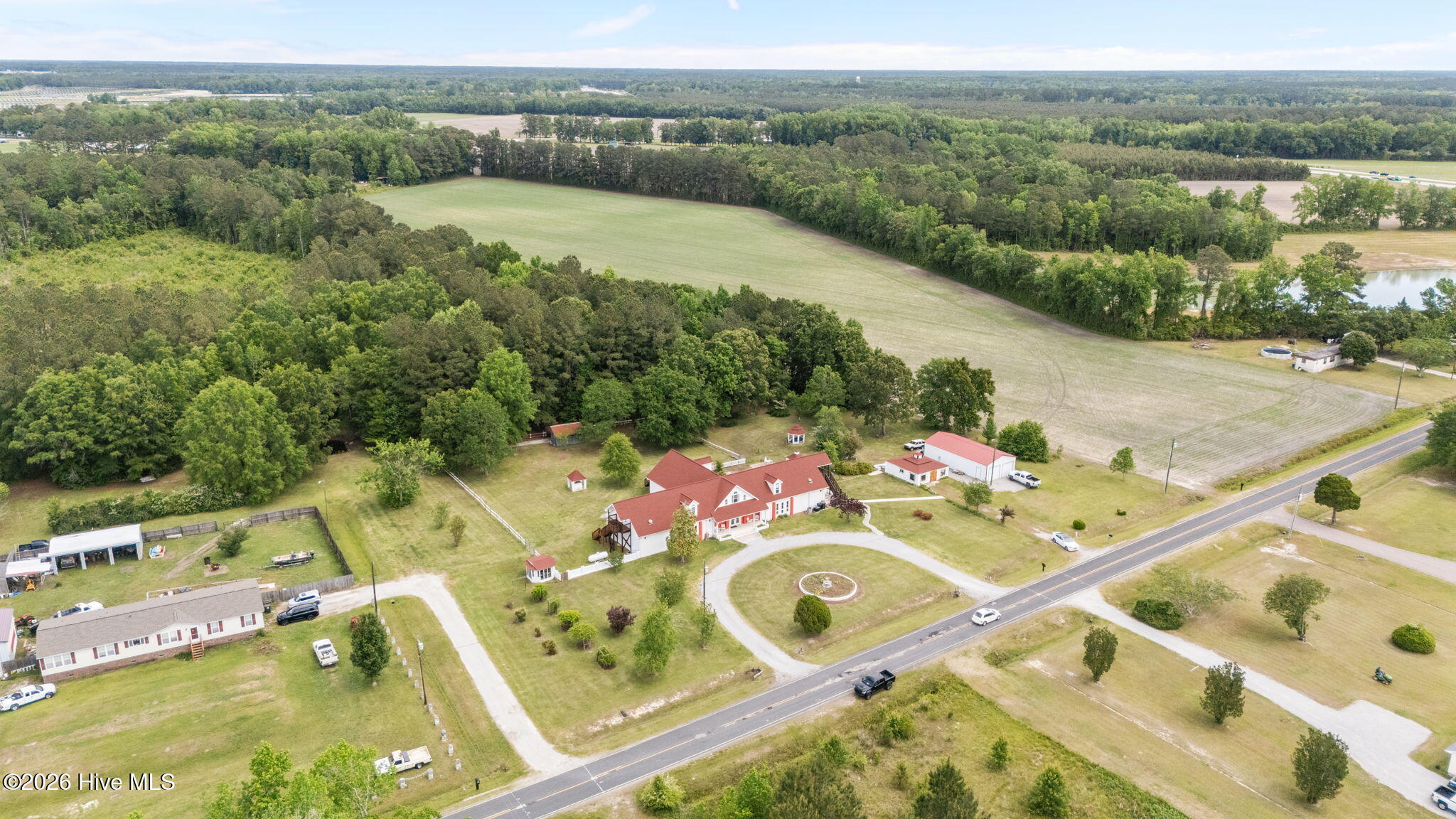 362 Lee's Chapel Road Pollocksville, NC 28573 - Photo 77 of 81 High Arial View from the South East