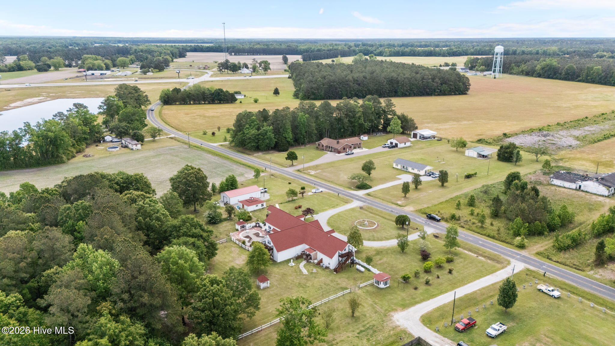 362 Lee's Chapel Road Pollocksville, NC 28573 - Photo 81 of 81 High Arial View from the South West