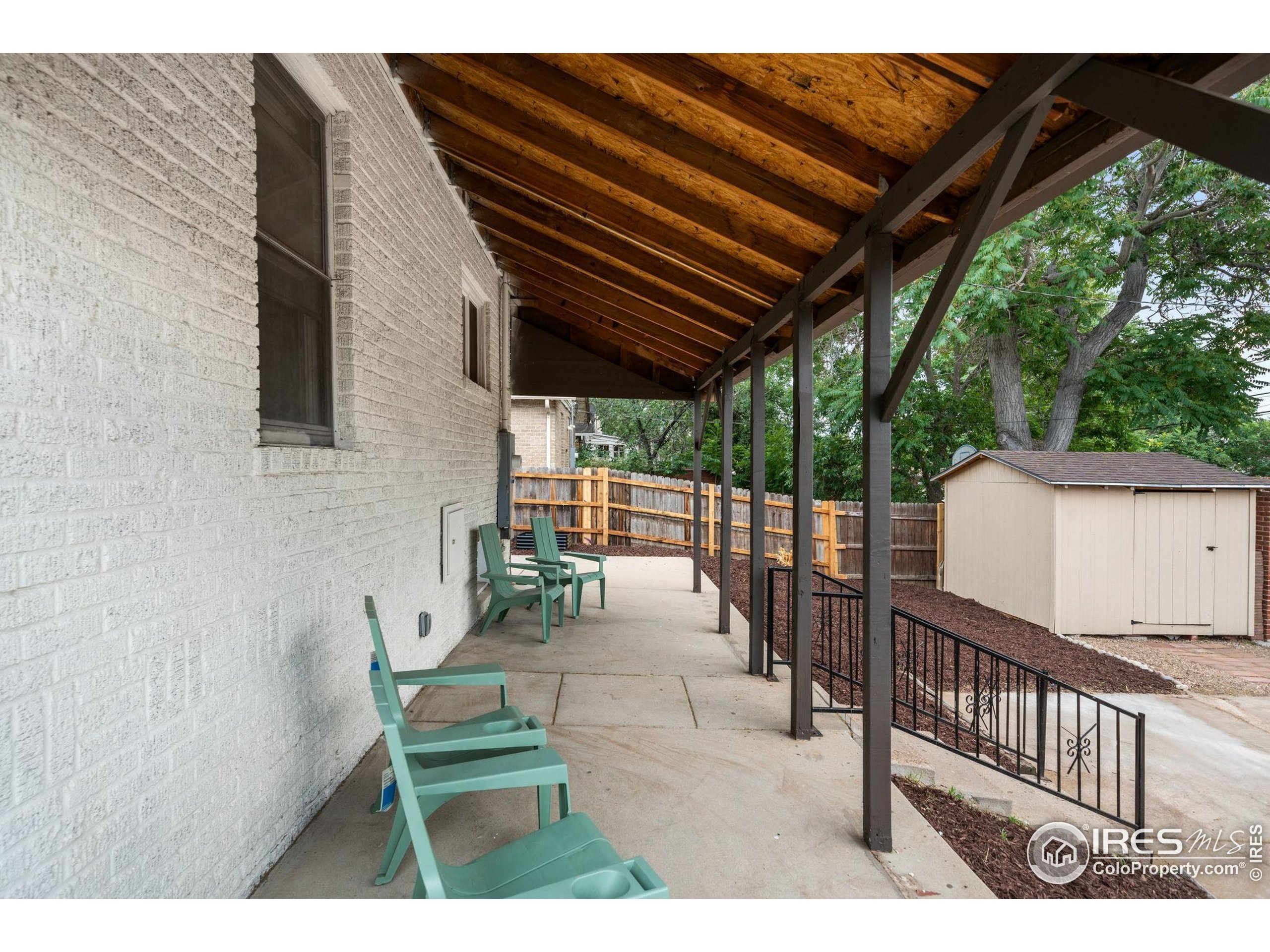 3359 Steele Street Denver, CO 80205 - Photo 40 of 48 a view of a backyard with sitting area