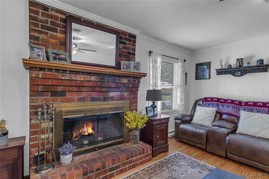31 Bunker Hill Road Farnham, VA 22460 - Photo 14 of 47 a living room with furniture and a fireplace
