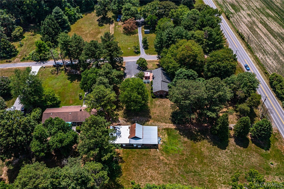 31 Bunker Hill Road Farnham, VA 22460 - Photo 31 of 47 an aerial view of a house with a yard and lake view
