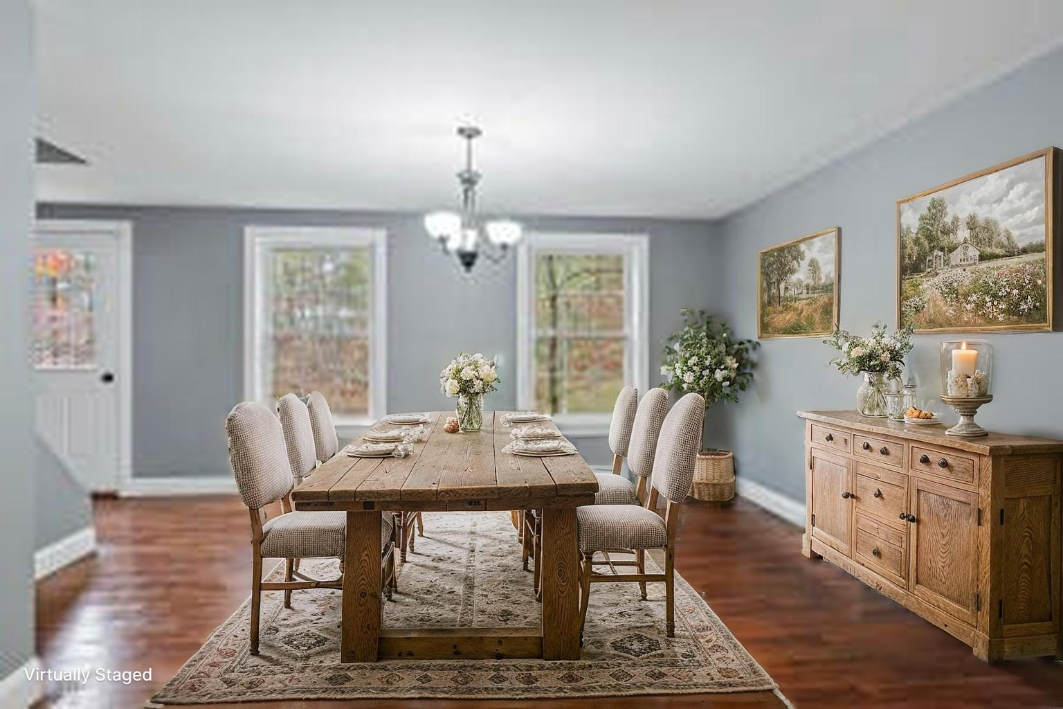 610 West Neck Road Nobleboro, ME 04555 - Photo 28 of 82 Dining Room - Virtually Enhanced