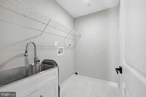 a close view of a sink and tap
