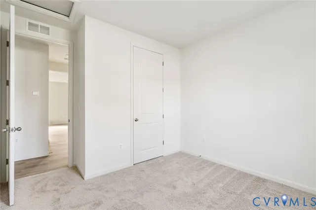 a view of an empty room