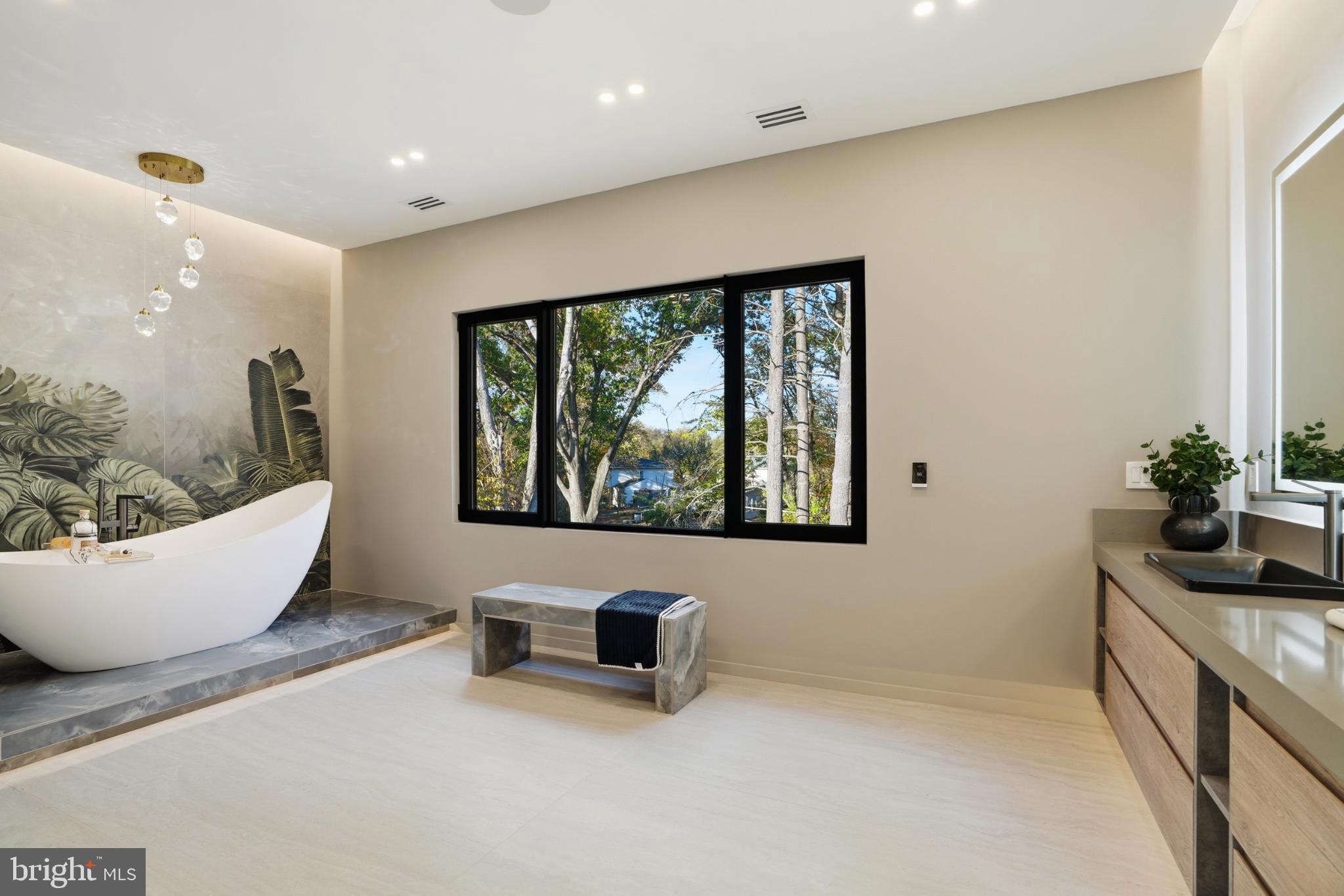9408 Old Courthouse Road Vienna, VA 22182 - Photo 53 of 92 Serene bathroom with nature-inspired views.