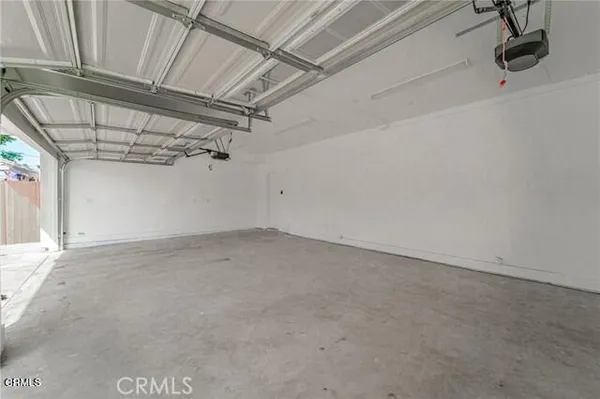 a view of a garage