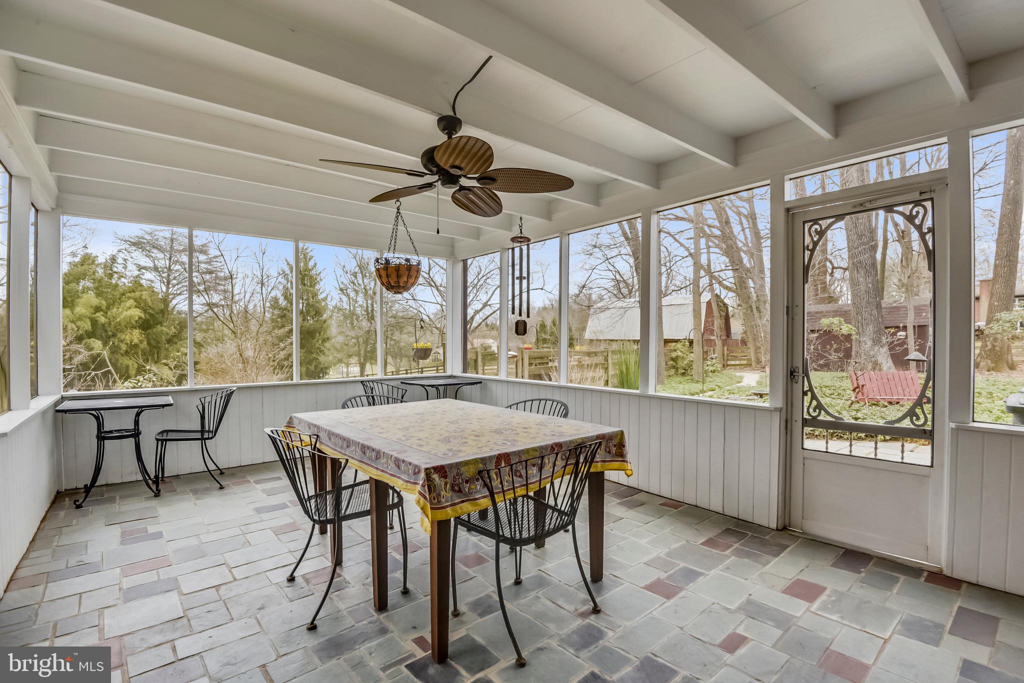 17717 Pond Road Ashton, MD 20861 - Photo 18 of 51 large screen porch overlooking large lot