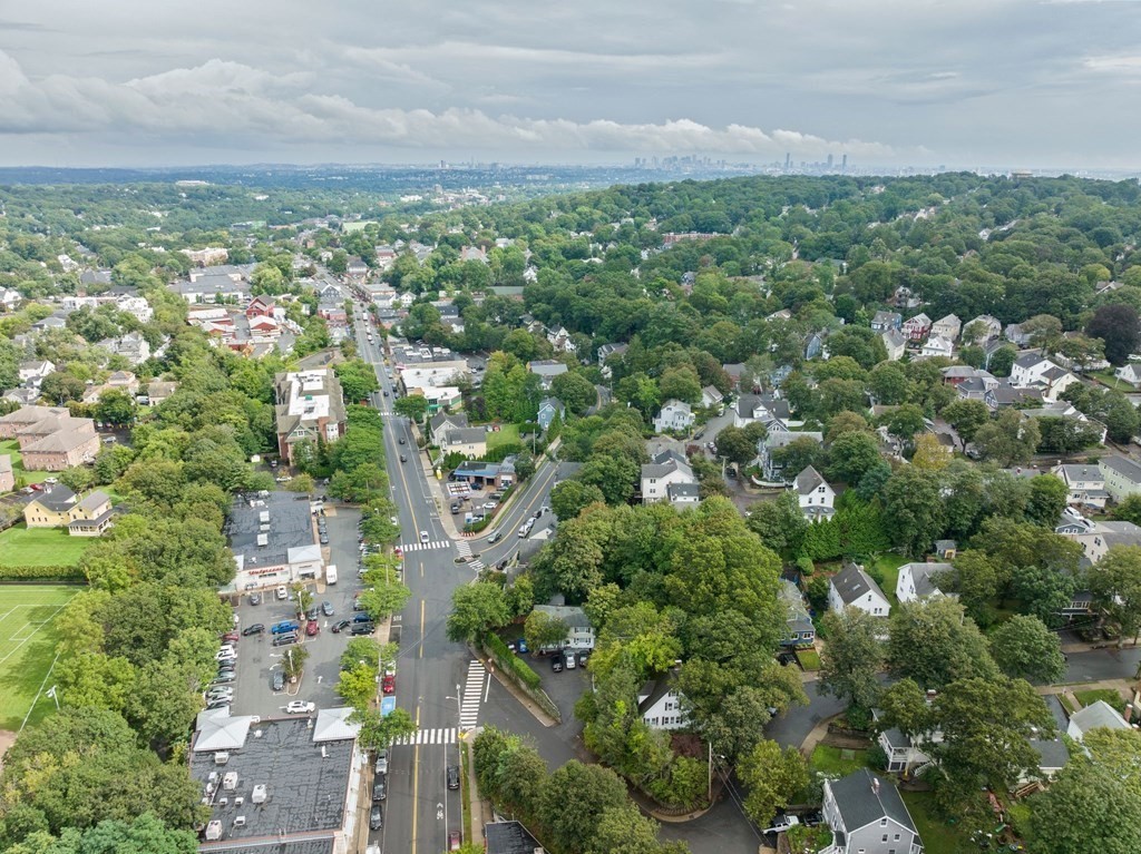 9-13 Sutherland Road, Unit 2 Arlington, MA 02476 - Photo 14 of 15 an aerial view of residential houses with outdoor space and trees
