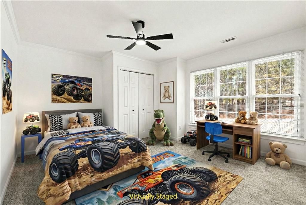 5302 Greenway Drive Villa Rica, GA 30180 - Photo 43 of 81 a bedroom with a bed and a window