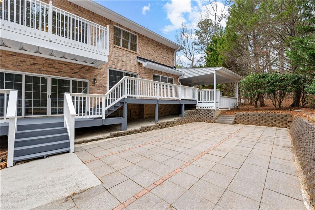 5302 Greenway Drive Villa Rica, GA 30180 - Photo 61 of 79 a view of a house with backyard and a deck