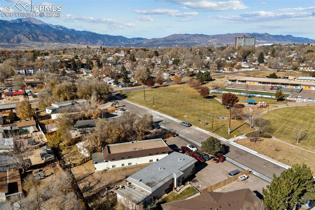 2131 Preuss Road, Unit A Colorado Springs, CO 80910 - Photo 3 of 17 an aerial view of residential building with outdoor space