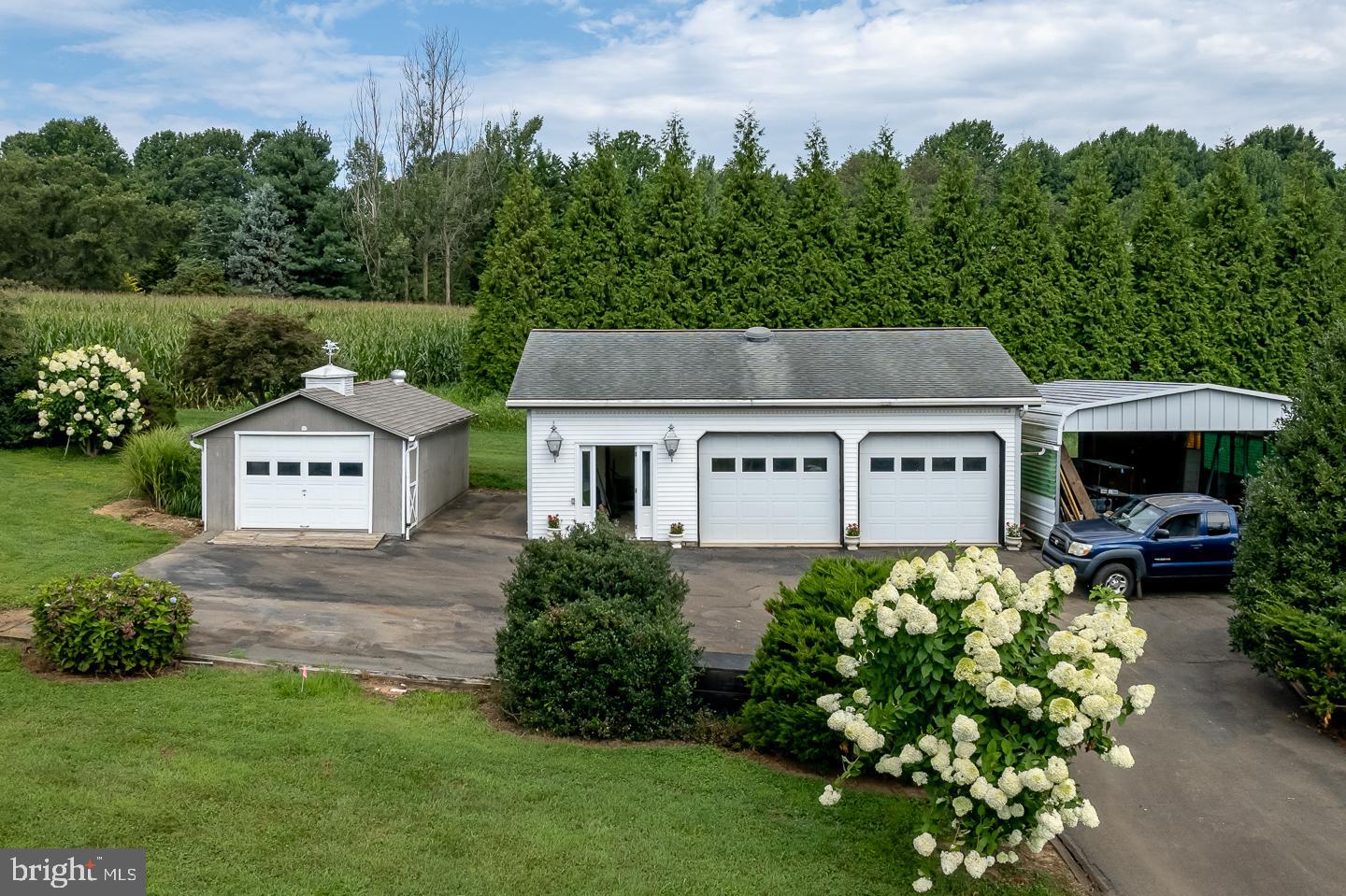 256 Kirks Mill Road Nottingham, PA 19362 - Photo 48 of 51 Oversized three car garages and car port
