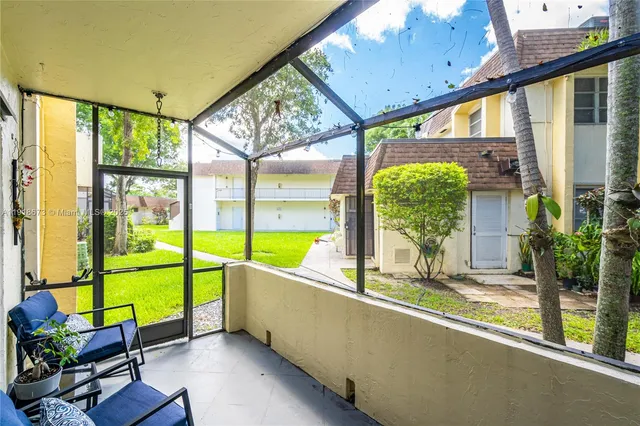 a building outdoor space with seating space