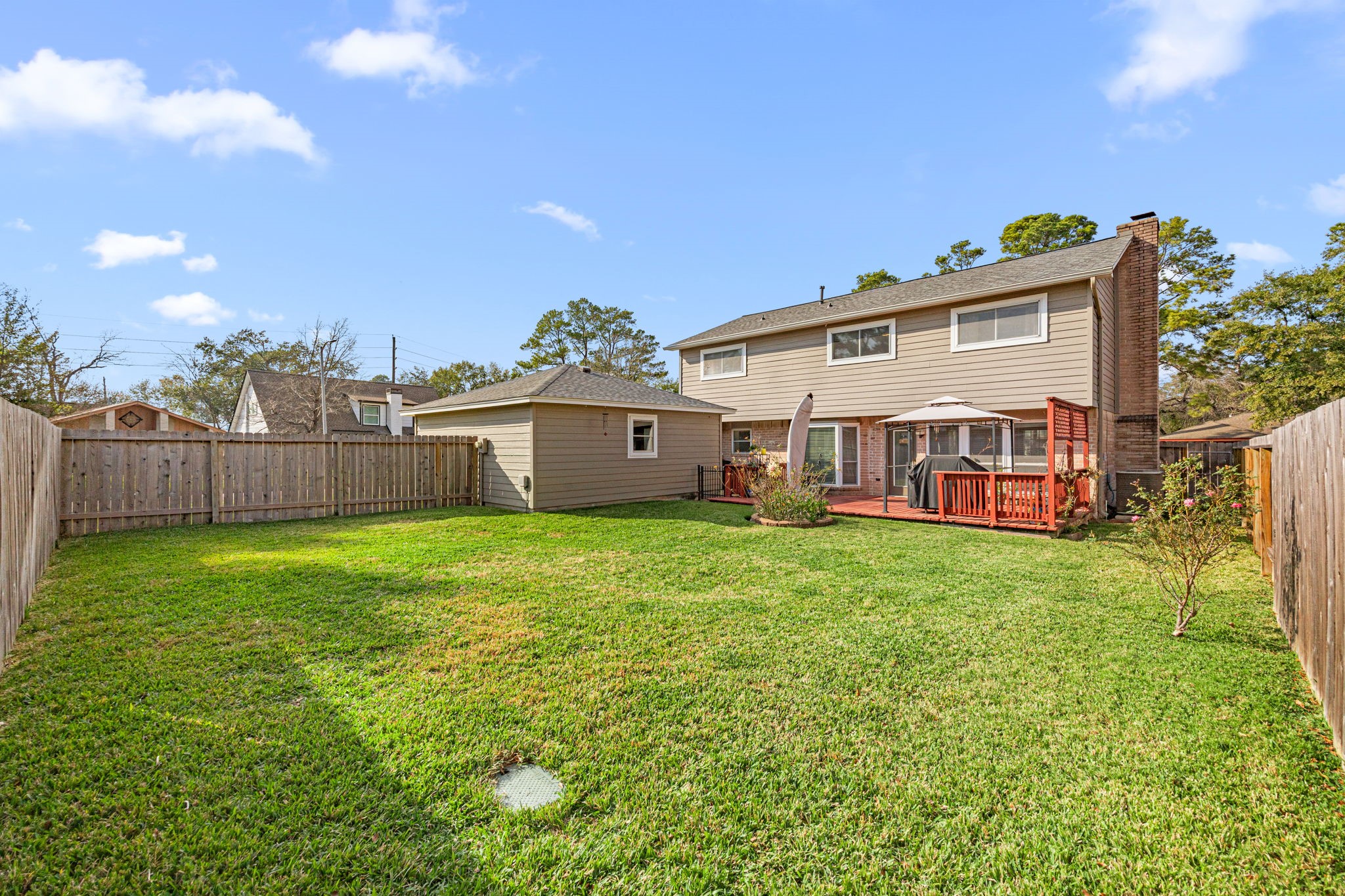 7023 Rosebrook Circle Spring, TX 77379 - Photo 28 of 29 a view of a house with a garden