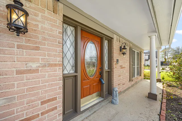 a view of a door and with a door