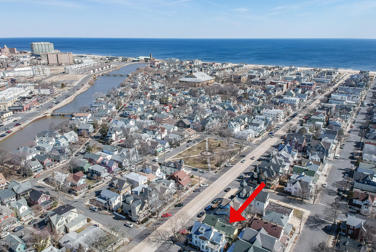 124 Main Avenue Ocean Grove, NJ 07756 - Photo 4 of 22 an aerial view of a city