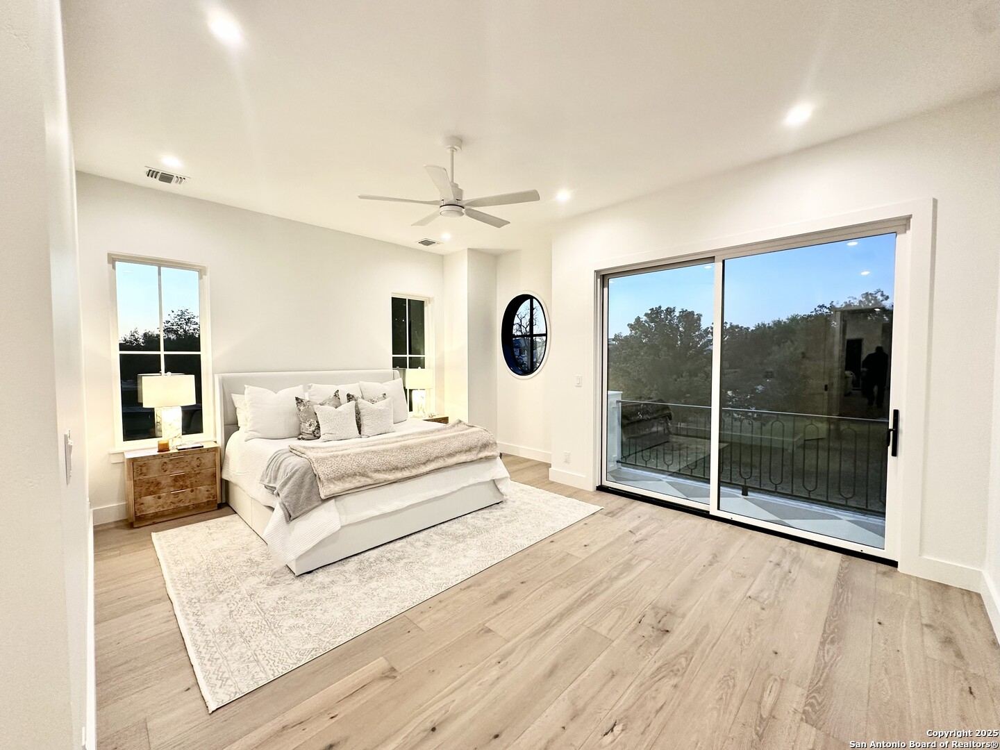 508 Lake Street Kingsland, TX 78639 - Photo 14 of 30 a view of a bedroom with furniture and wooden floor
