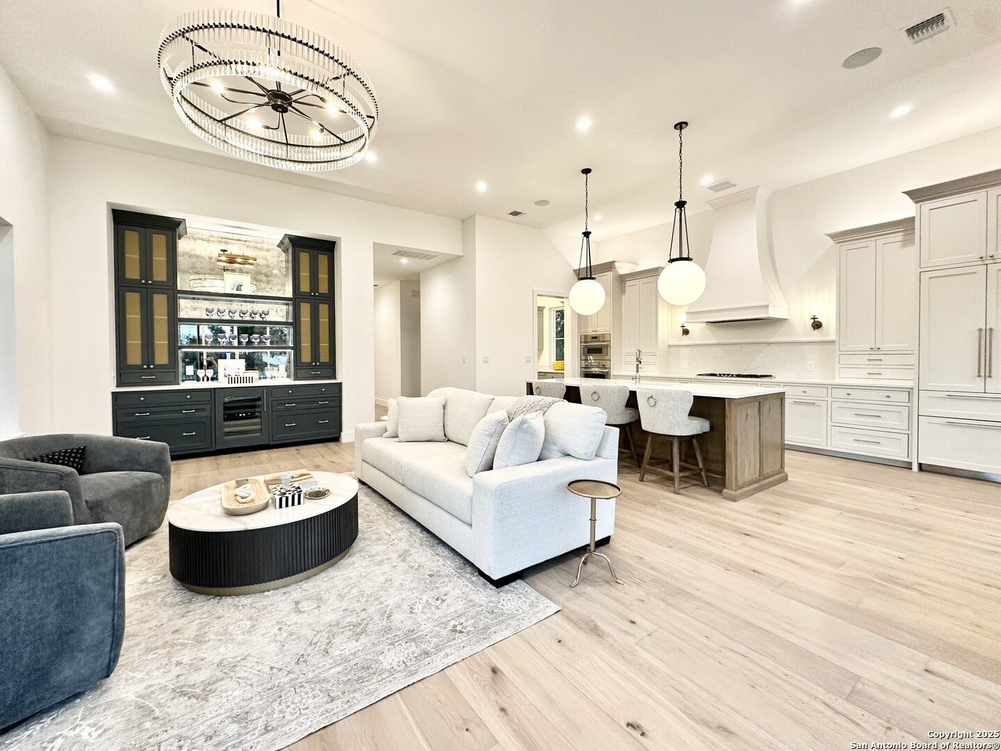 508 Lake Street Kingsland, TX 78639 - Photo 7 of 30 a living room with furniture and a wooden floor