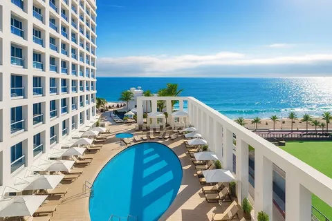 a view of balcony with furniture