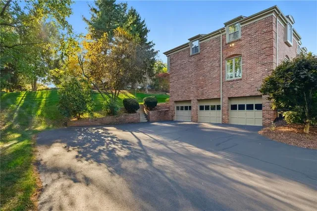 a view of a building with a street