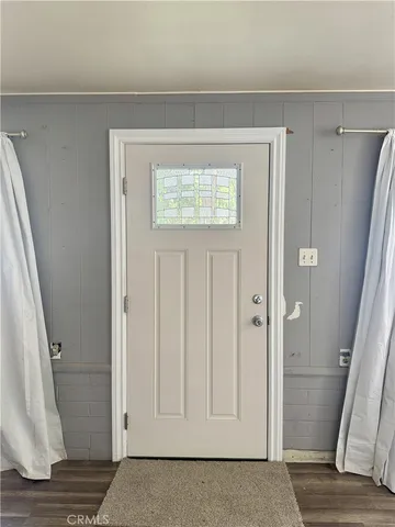 a view of an entryway door