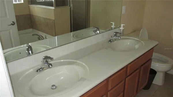 a bathroom with a sink and a tub