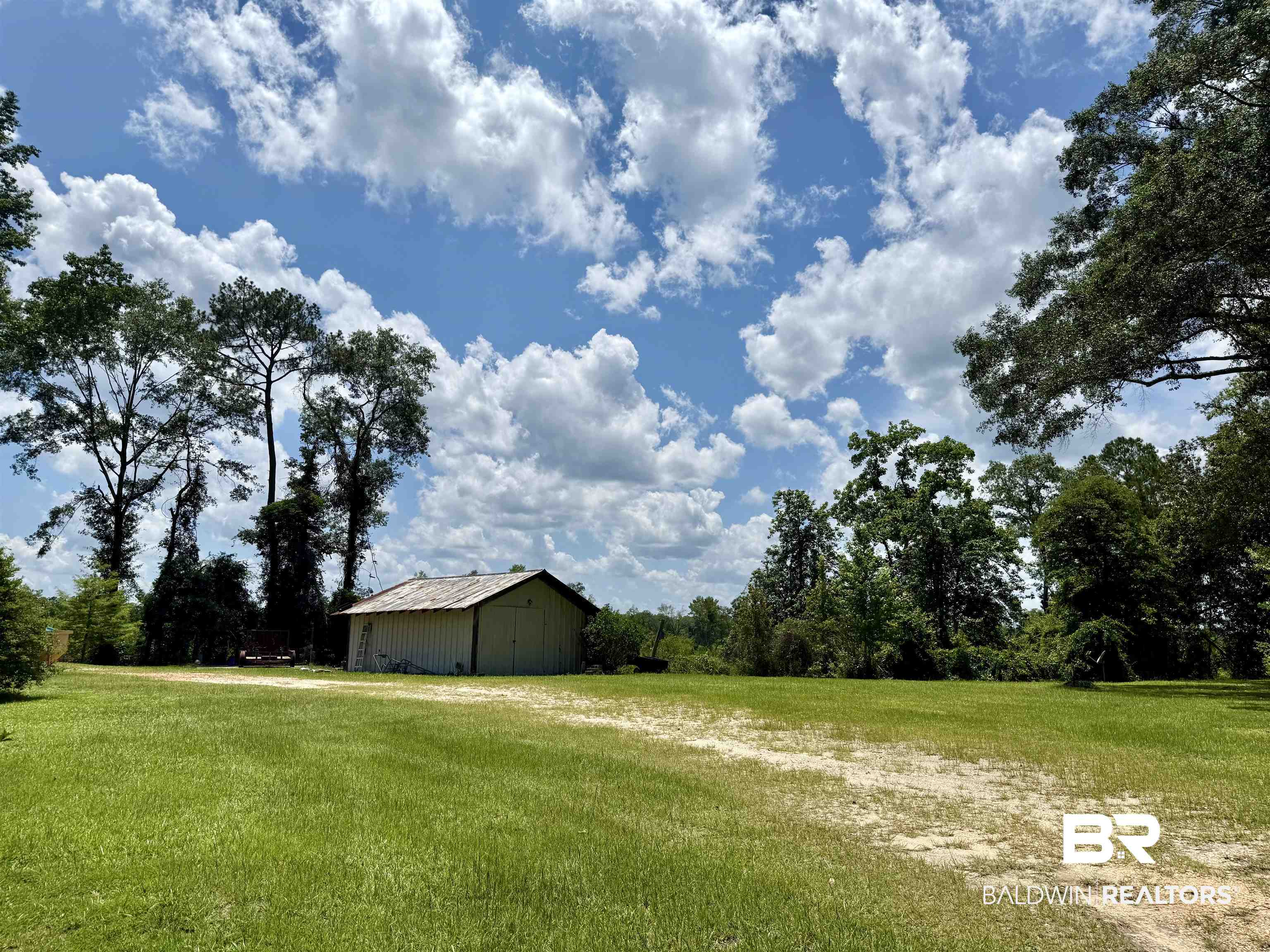 5971 Appleton Road Brewton, AL 36426 - Photo 22 of 23 View of green lawn featuring an outbuilding and an outdoor structure