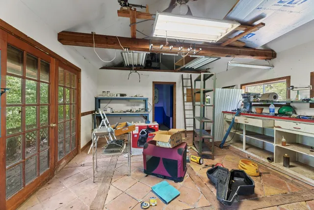 a view of a storage room with lots of stuff