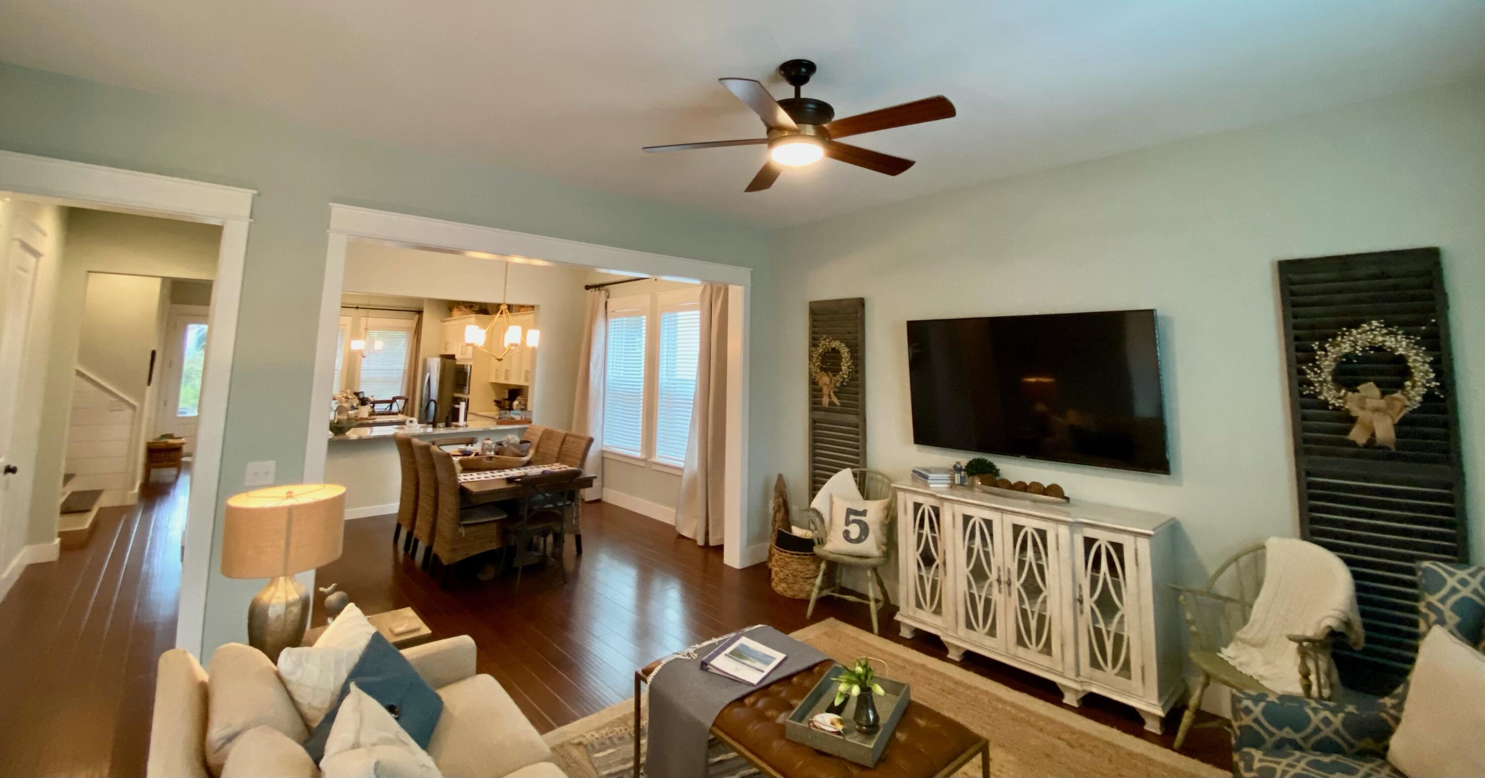 55 Valdare Way Inlet Beach Inlet Beach, FL 32461 - Photo 18 of 21 a living room with furniture and a flat screen tv