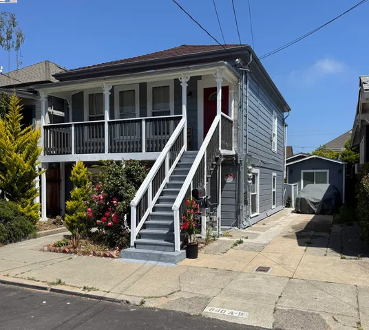 a front view of a house with entryway