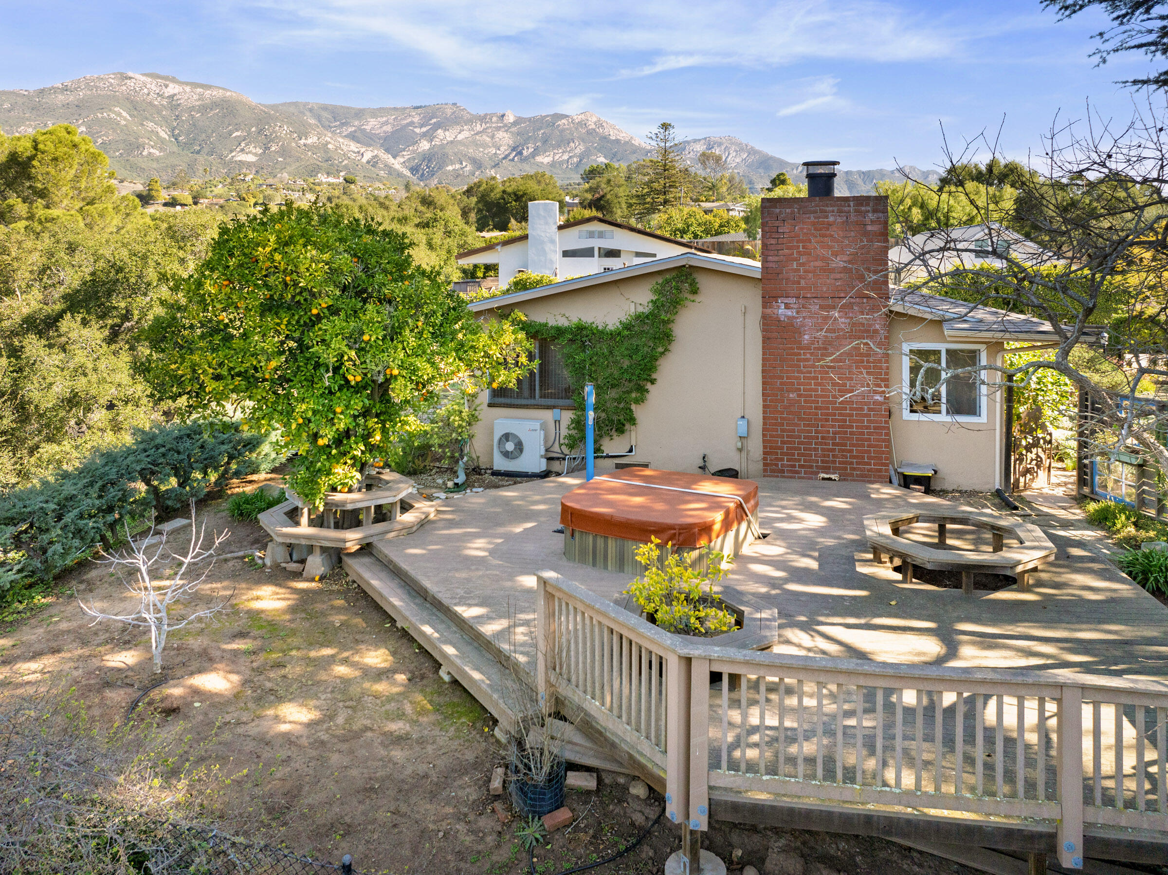 1005 Winther Way Santa Barbara, CA 93110 - Photo 24 of 33 a view of a patio with chairs and a fire pit