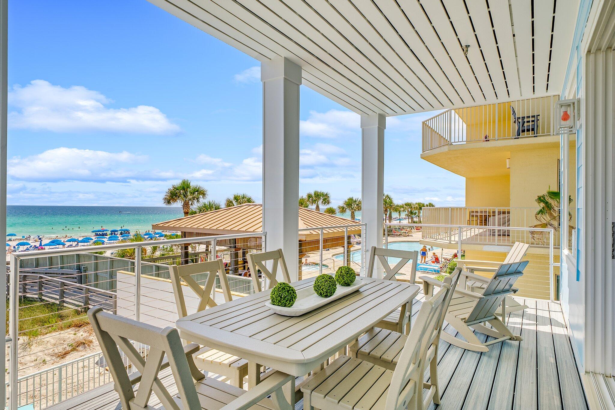 8711 Surf Drive Panama City, FL 32408 - Photo 30 of 81 2nd Floor Terrace Off Main Living Area