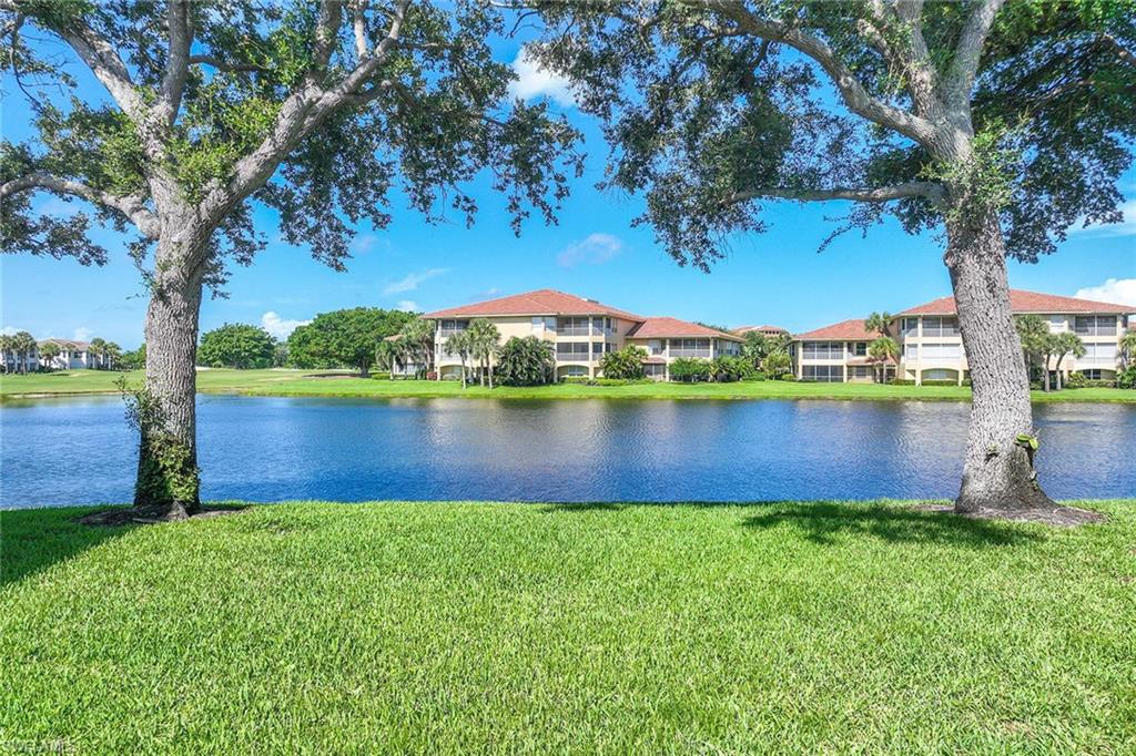 2432 Ravenna Boulevard, Unit 201 Naples, FL 34109 - Photo 30 of 49 a view of a lake with a large trees next to a lake