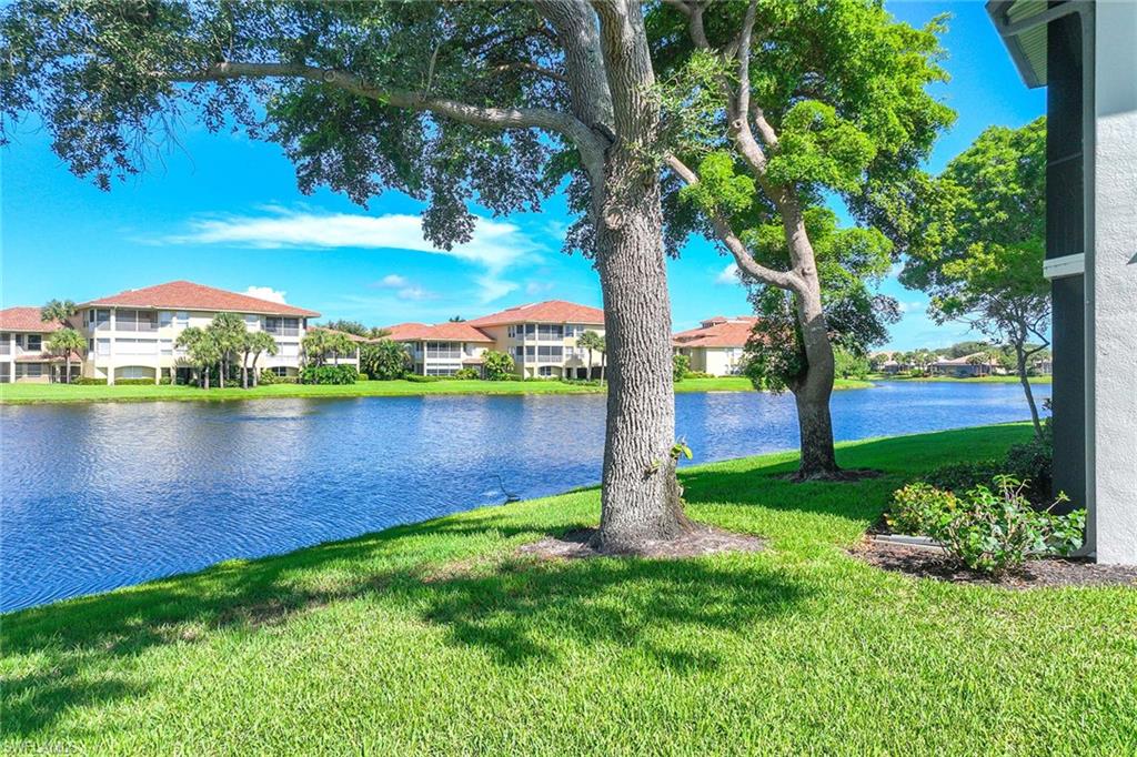 2432 Ravenna Boulevard, Unit 201 Naples, FL 34109 - Photo 31 of 49 a view of a lake with a large trees