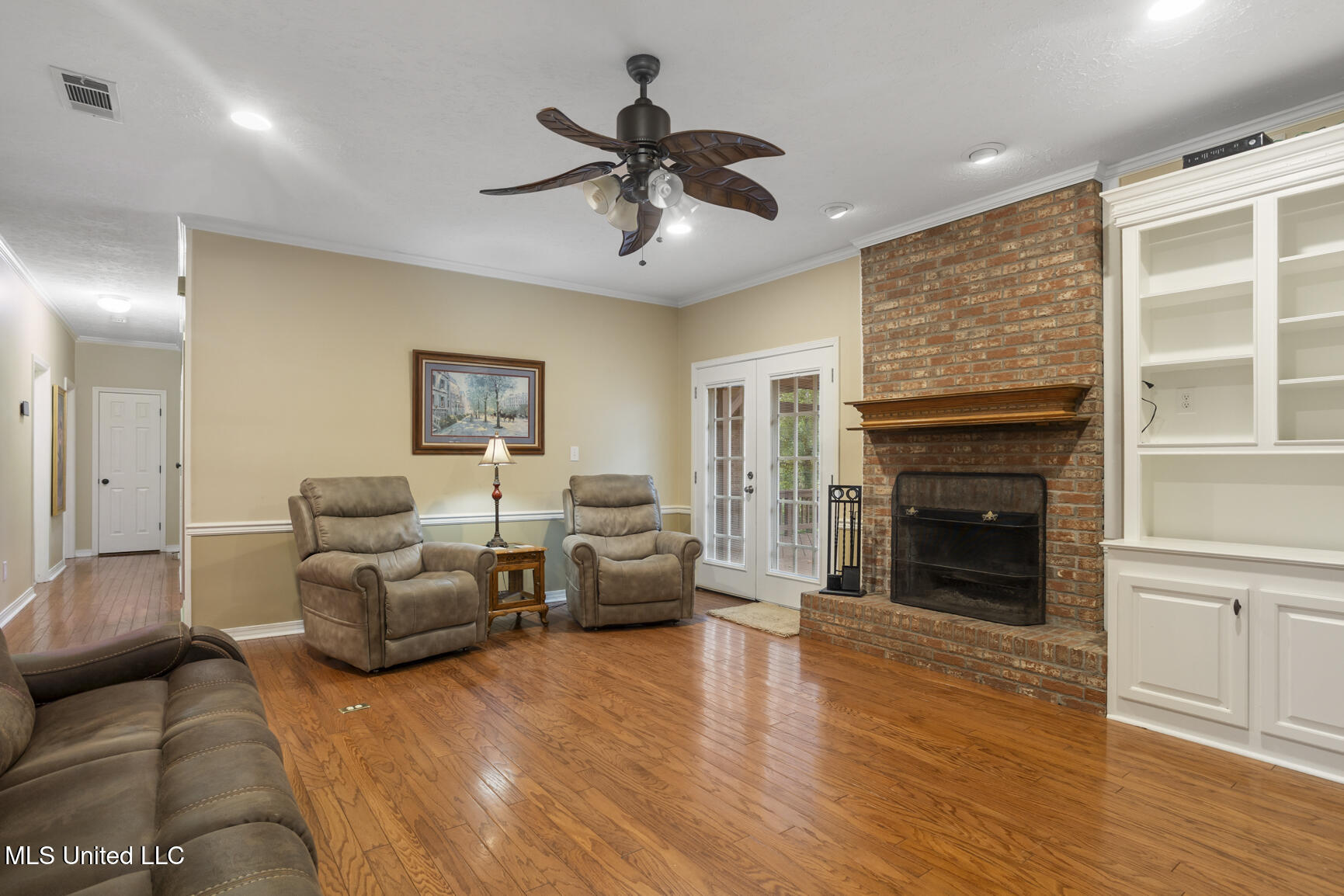 1629 Kimbell Road Terry, MS 39170 - Photo 12 of 47 Brick Hearth F/P