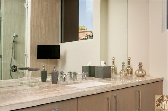 71172 La Paz Road Rancho Mirage, CA 92270 - Photo 22 of 51 a bathroom with sinks double vanity and a mirror